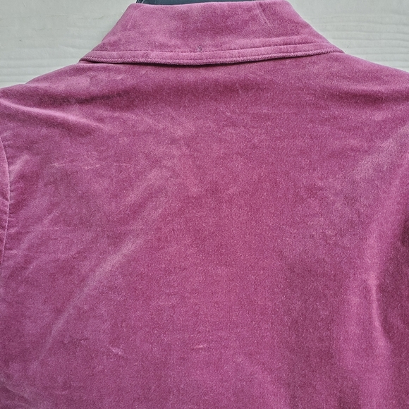 Limited Too Y2K Mauve Velvet Velveteen Cropped Shrug w/Button Closure - Picture 13 of 14